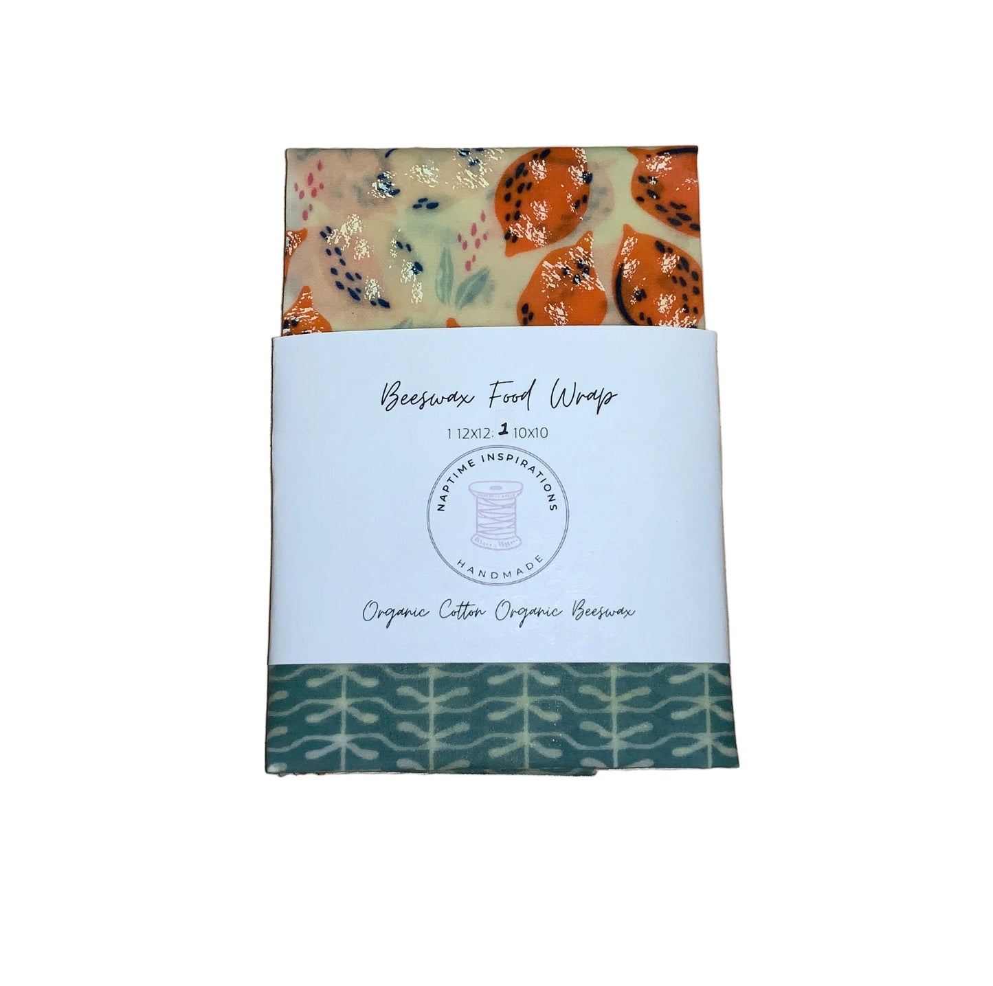 Beeswax Food Wraps | 2pk lemons/blue| Naptime Inspirations