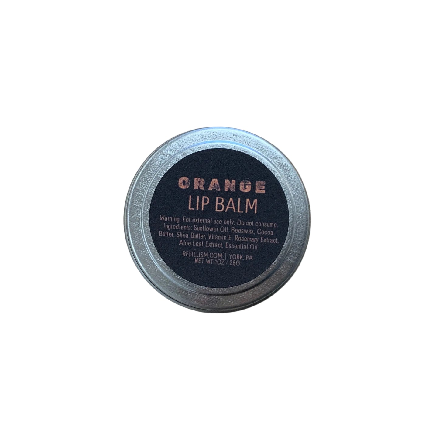 Lip Balm | Orange | 1oz Tin