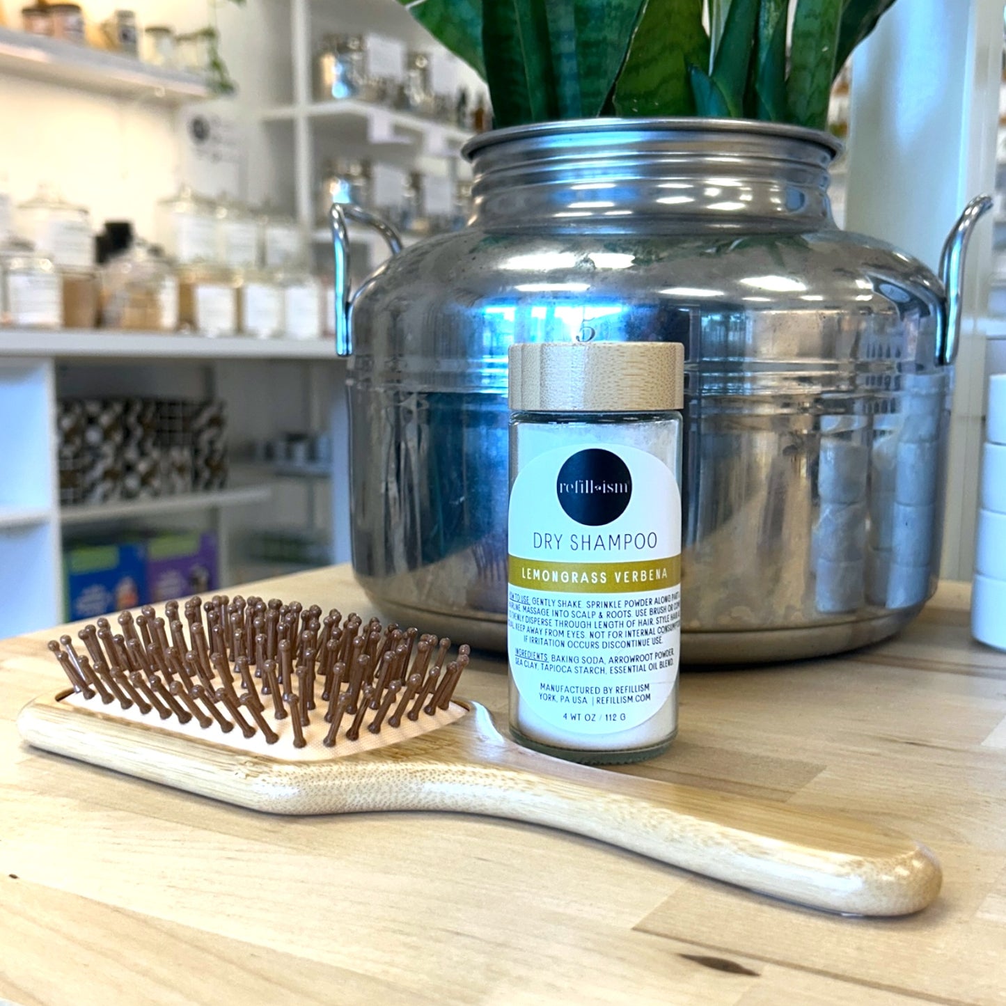 Dry Shampoo | Lemongrass Verbena | Glass Shaker