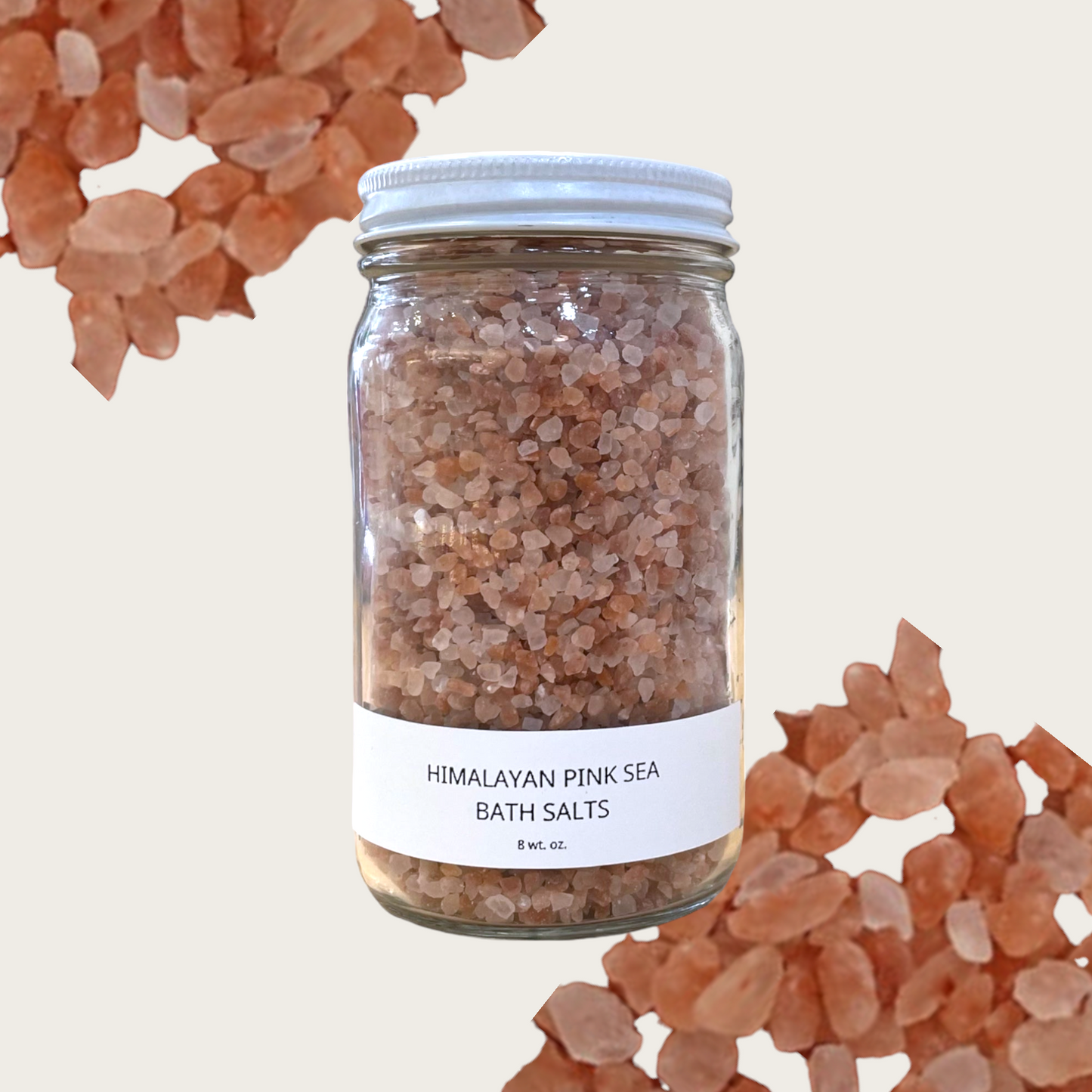 Bath Salts | Himalayan Pink Sea Salt | 8oz