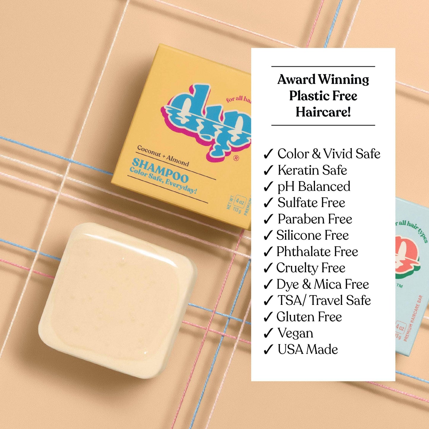 Dip Shampoo Bar | Coconut & Almond