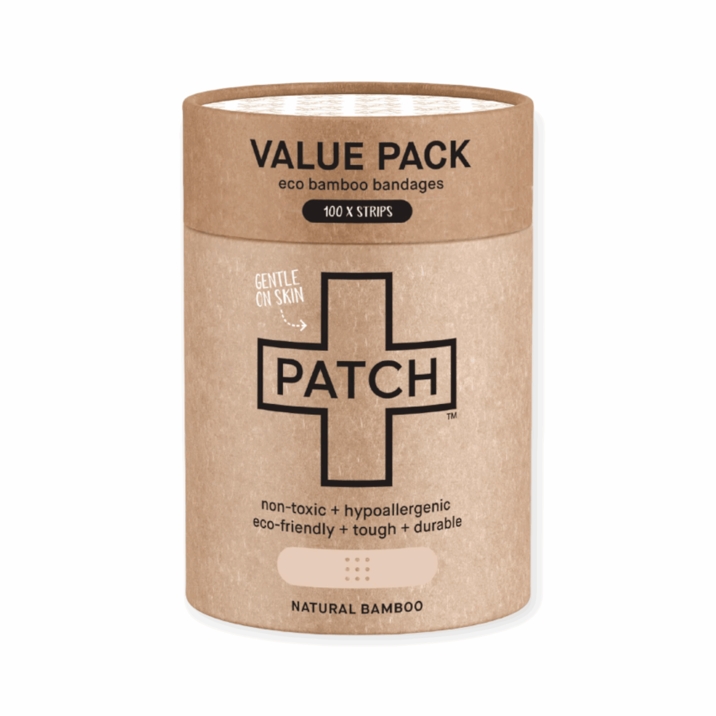 Bandages | PATCH 100 Natural Bamboo | Value Pack - Personal Care