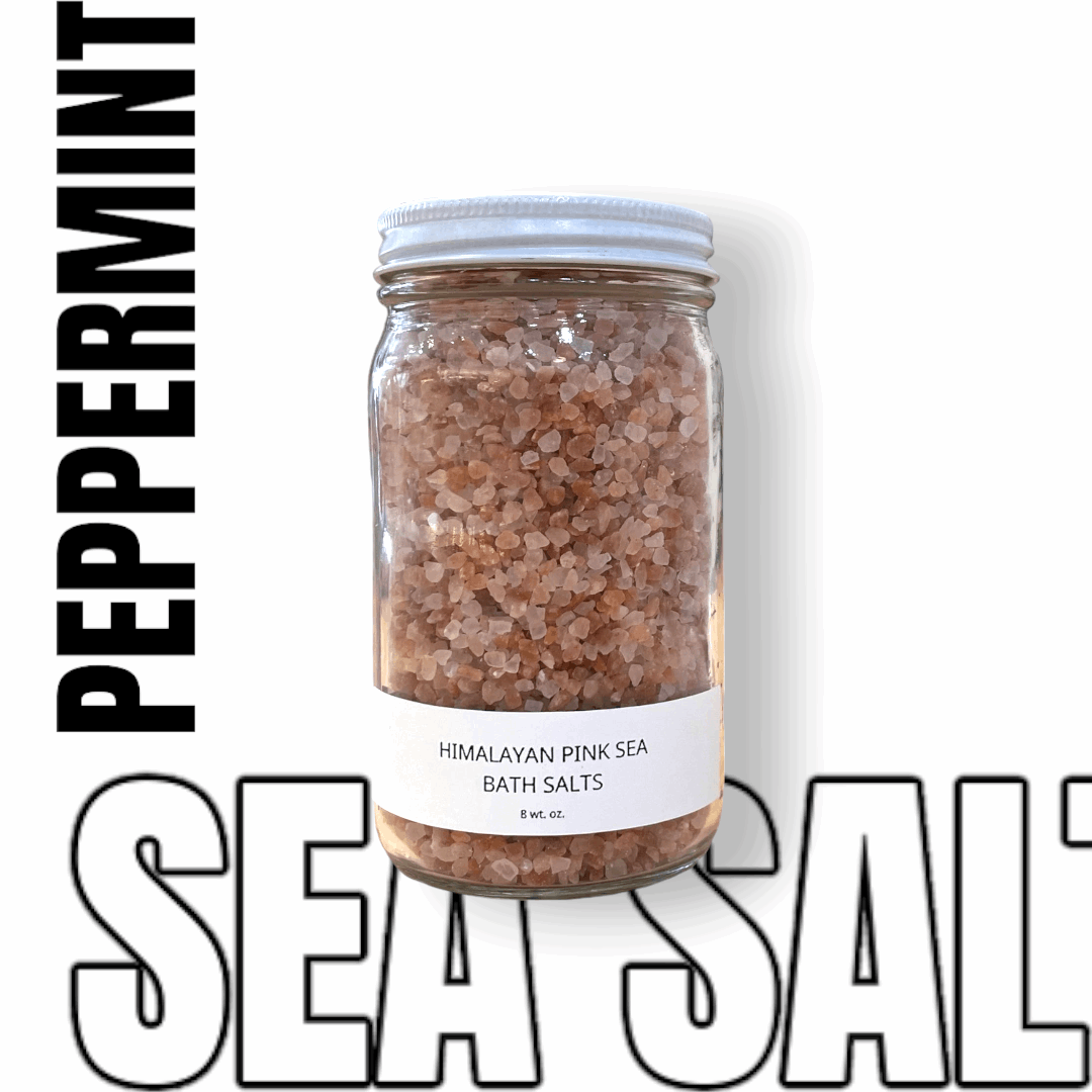 Bath Salts | Himalayan Pink Sea Salt | 8oz - Personal Care