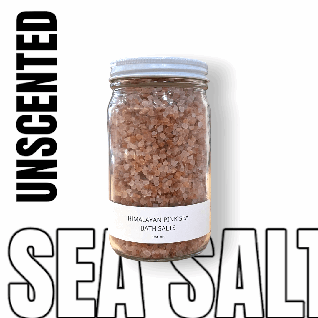 Bath Salts | Himalayan Pink Sea Salt | 8oz - Personal Care
