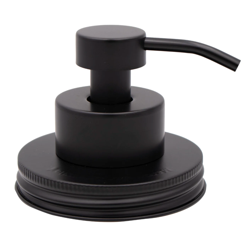 Foaming Mason Jar Soap Dispenser | Metal Pump