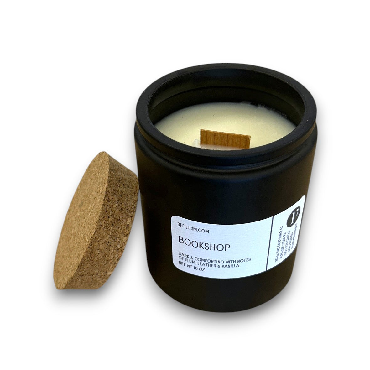 Candle | 16oz | Soy Wax | Black glass
