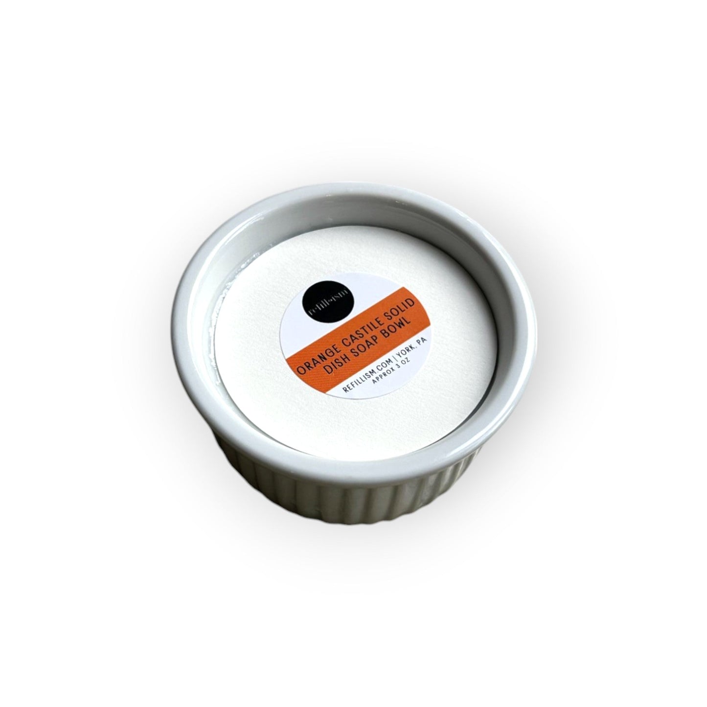 Castile Solid | Orange | Dish Soap Bowl - Home & Cleaning