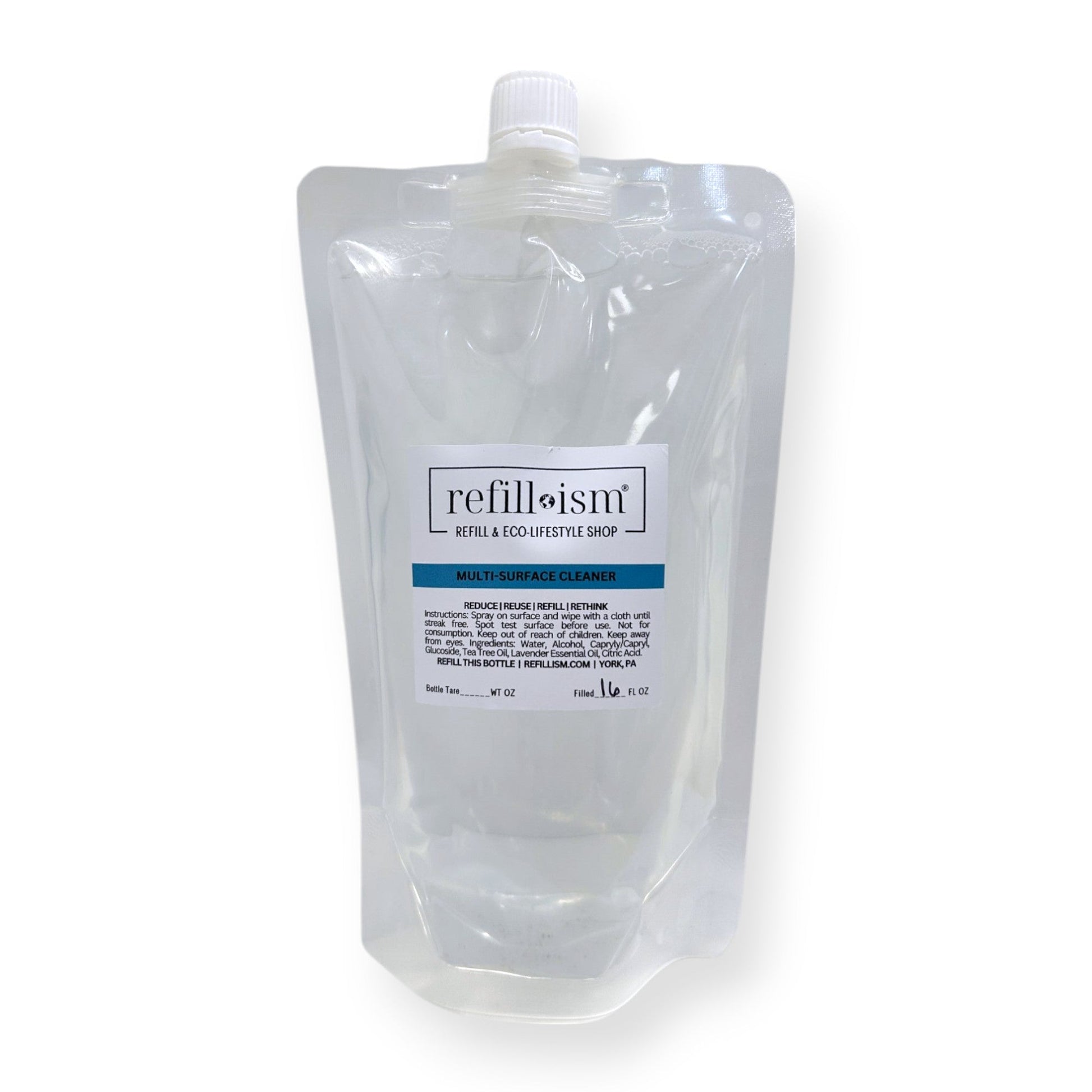 Cleaner | Multi - Surface | Refill | 16oz Pouch - Home & Cleaning
