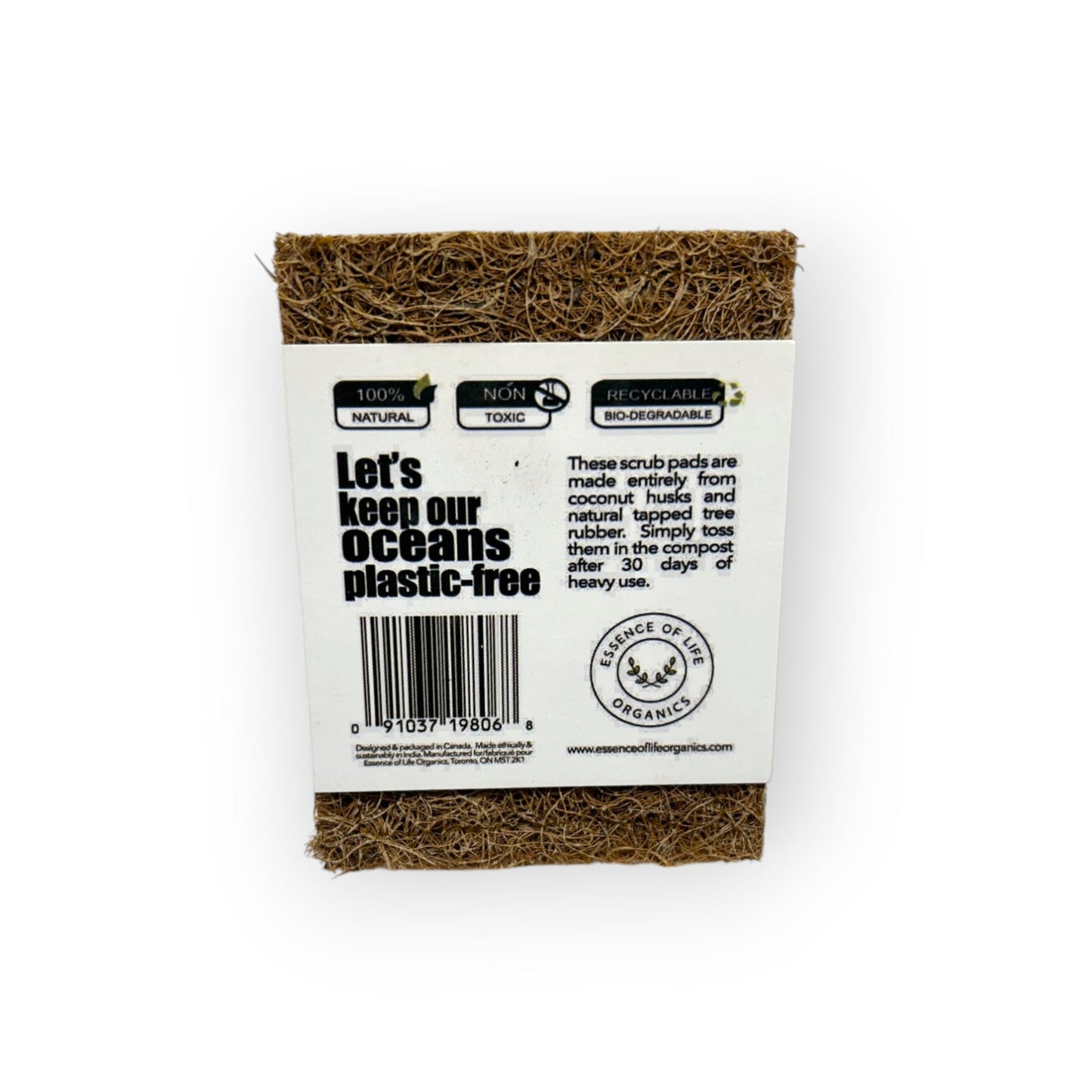 Coconut Scourer Scrub Pads – 2 Pack - Home & Cleaning