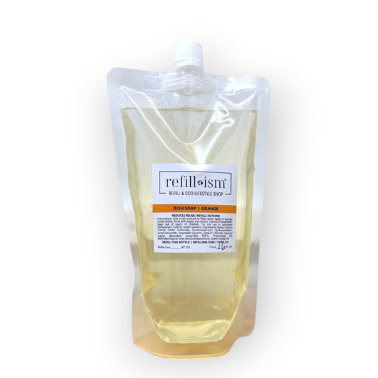 Dish Soap | Orange | Refill | 16oz Pouch - Home & Cleaning