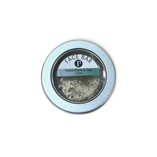 Face Bar Soap | Herbal Bloom & Sage | Soap in Tin