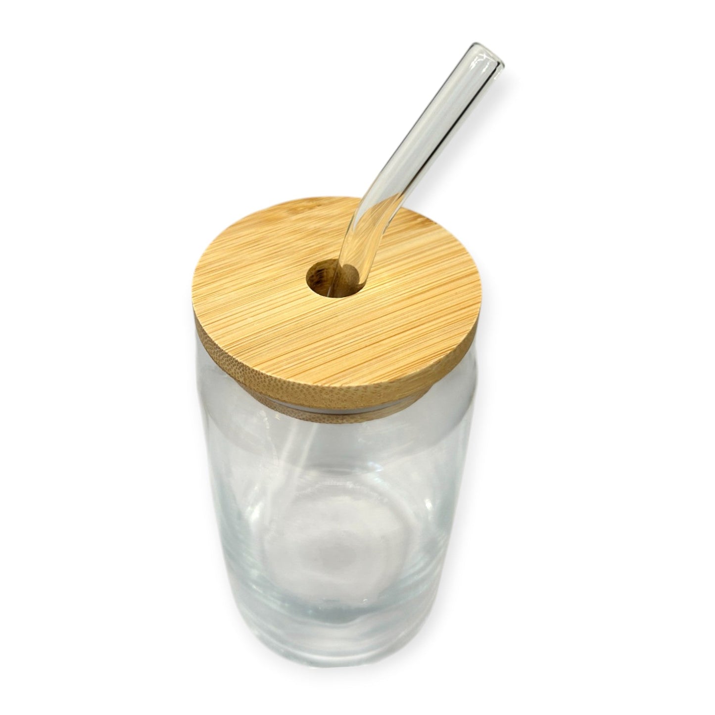 Glass Cup with Bamboo Lid & Straw | 16 oz - Other Eco - Goods