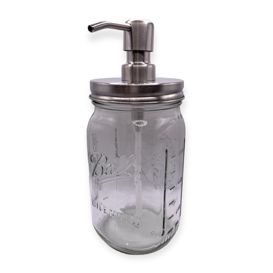 Jar | 32oz Jar with Silver Pump - Home & Cleaning