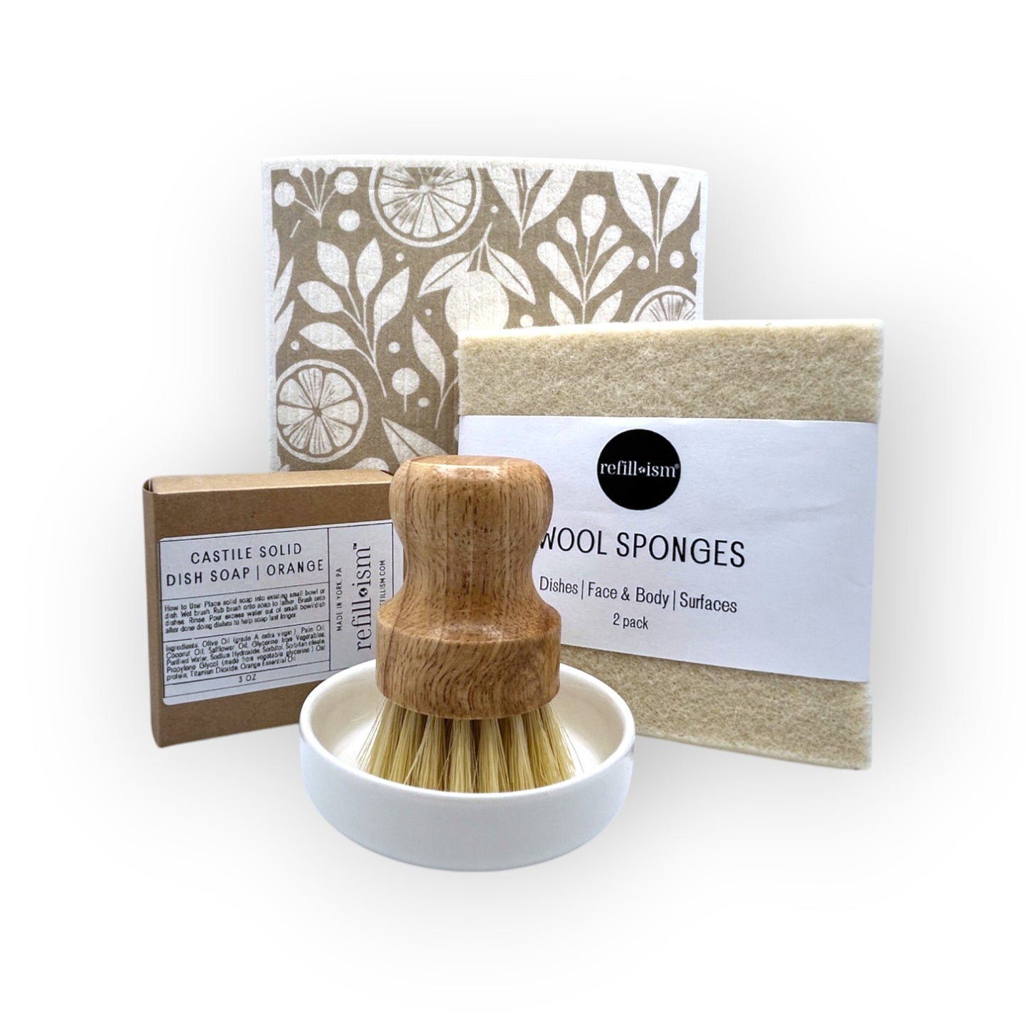 Eco-Starter Kitchen Essentials Kit | Plastic-Free Dishwashing