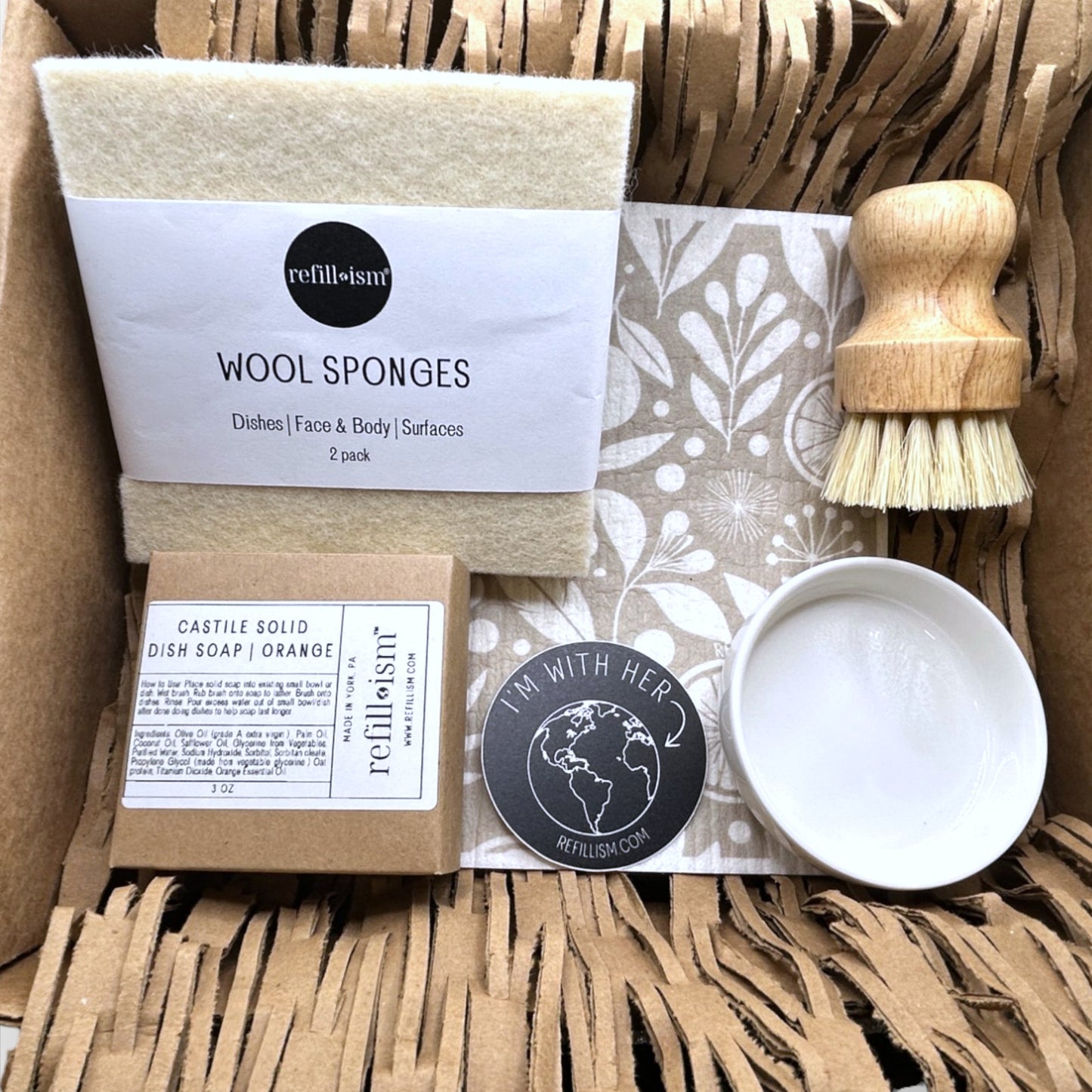Eco-Starter Kitchen Essentials Kit | Plastic-Free Dishwashing