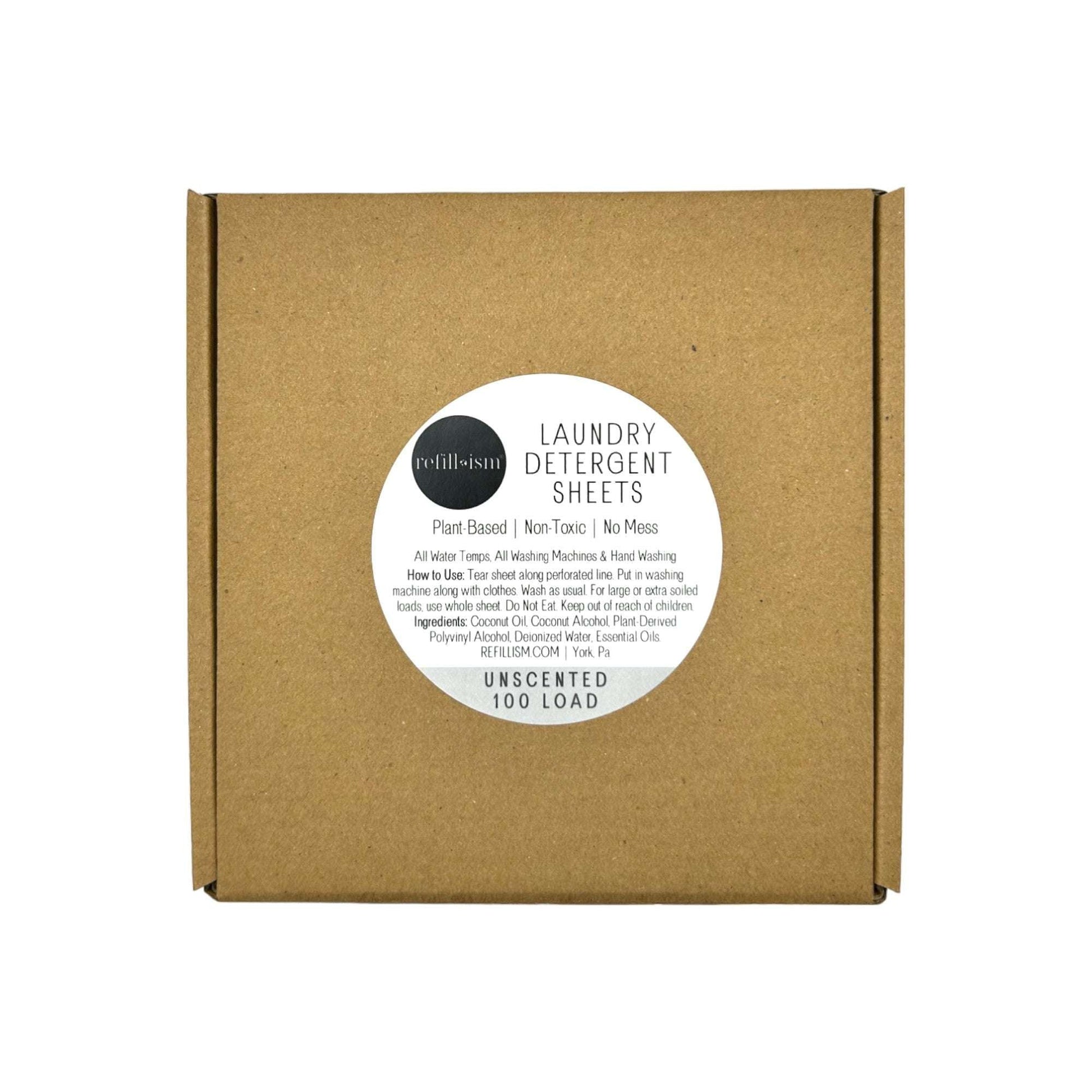 Laundry Detergent Sheets | 100 Load | Eco - Friendly & Plant - Based - Home & Cleaning