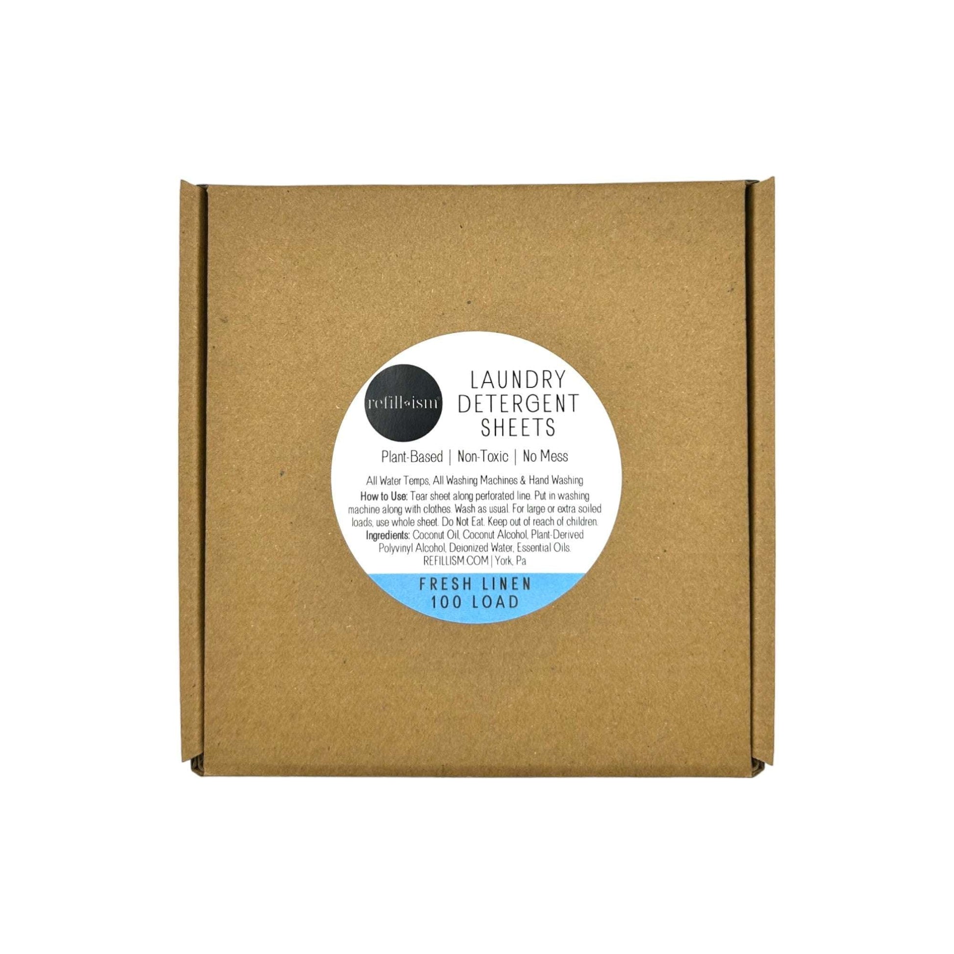 Laundry Detergent Sheets | 100 Load | Eco - Friendly & Plant - Based - Home & Cleaning