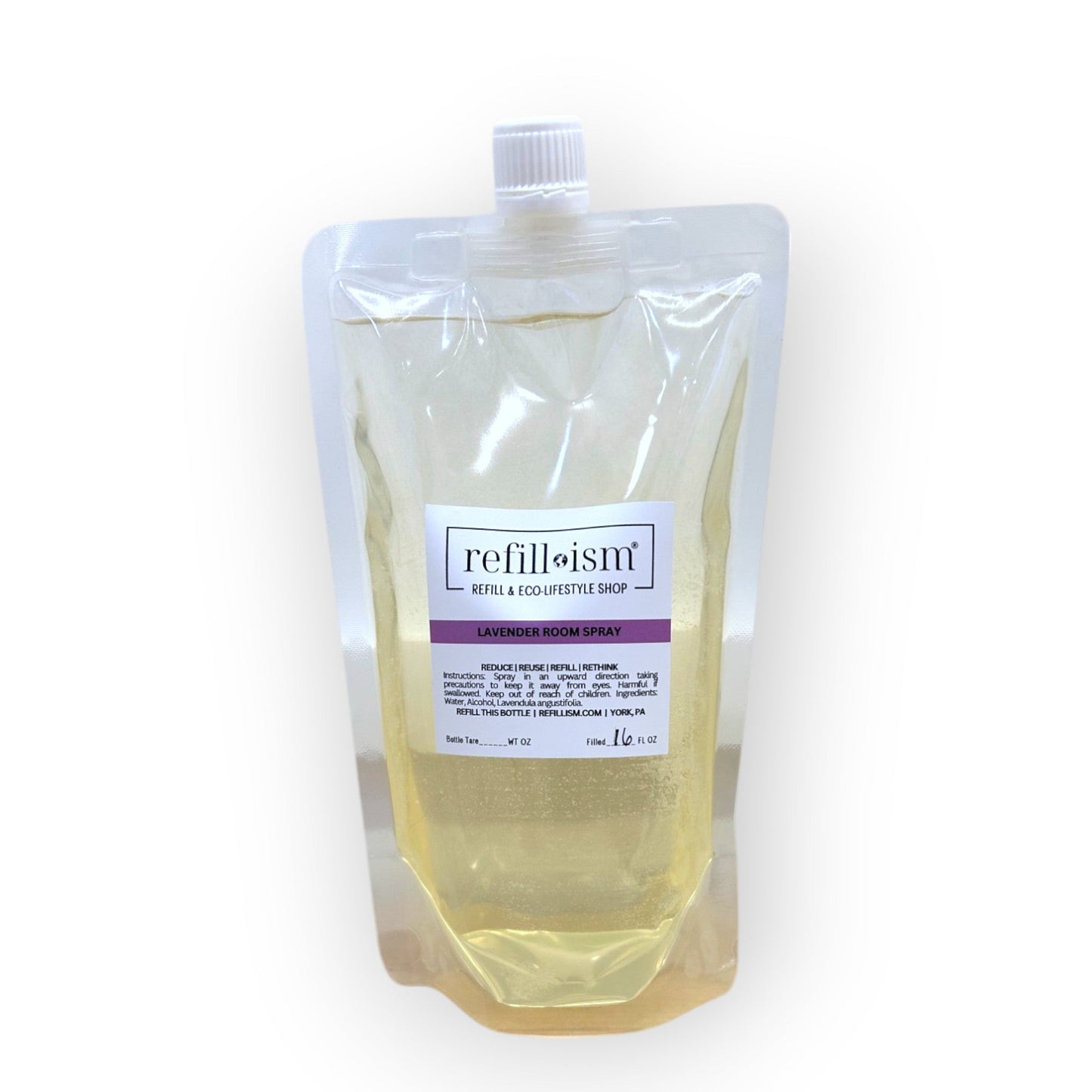 Room Spray | Lavender | Refill | 16oz Pouch - Home & Cleaning