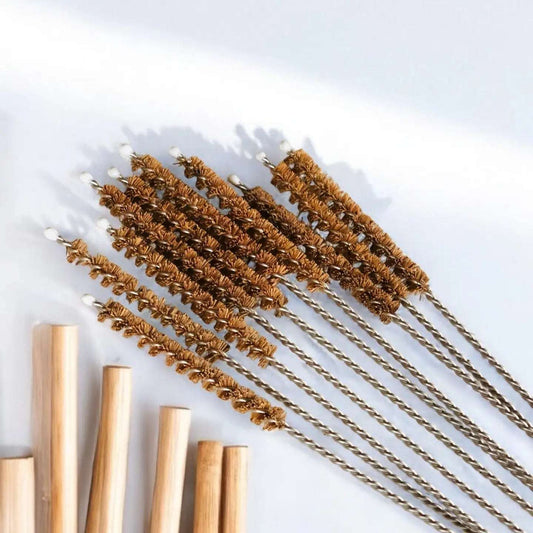 Straw Brush | Coconut Fiber | Reusable Straw Cleaner - Home & Cleaning