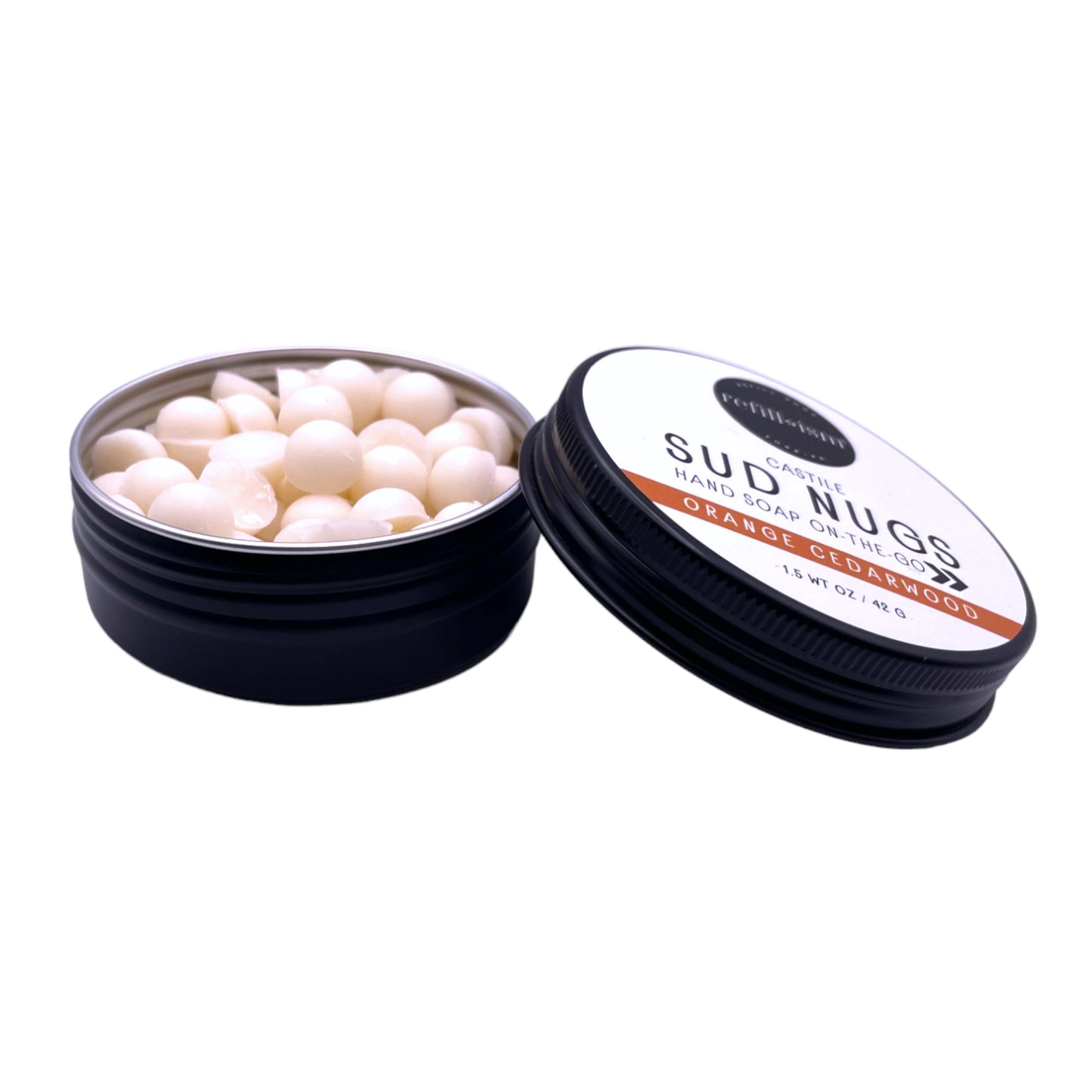 Sud Nugs | On-the Go Hand Soap | Orange Cedarwood