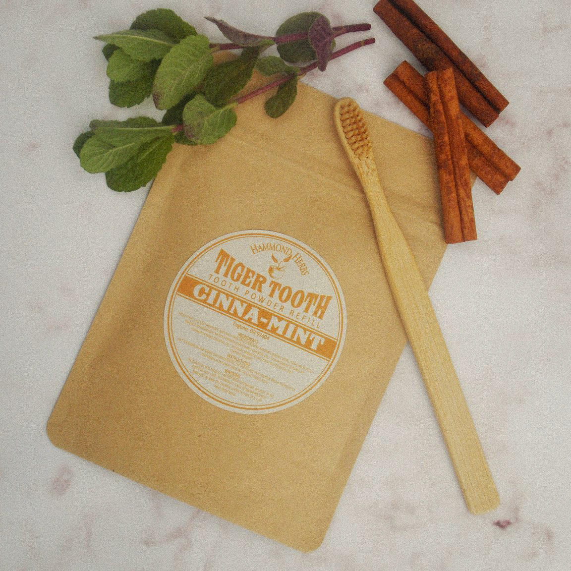 Tiger Tooth | Tooth Powder | Cinna Mint - Per Oz - Per Oz Refill