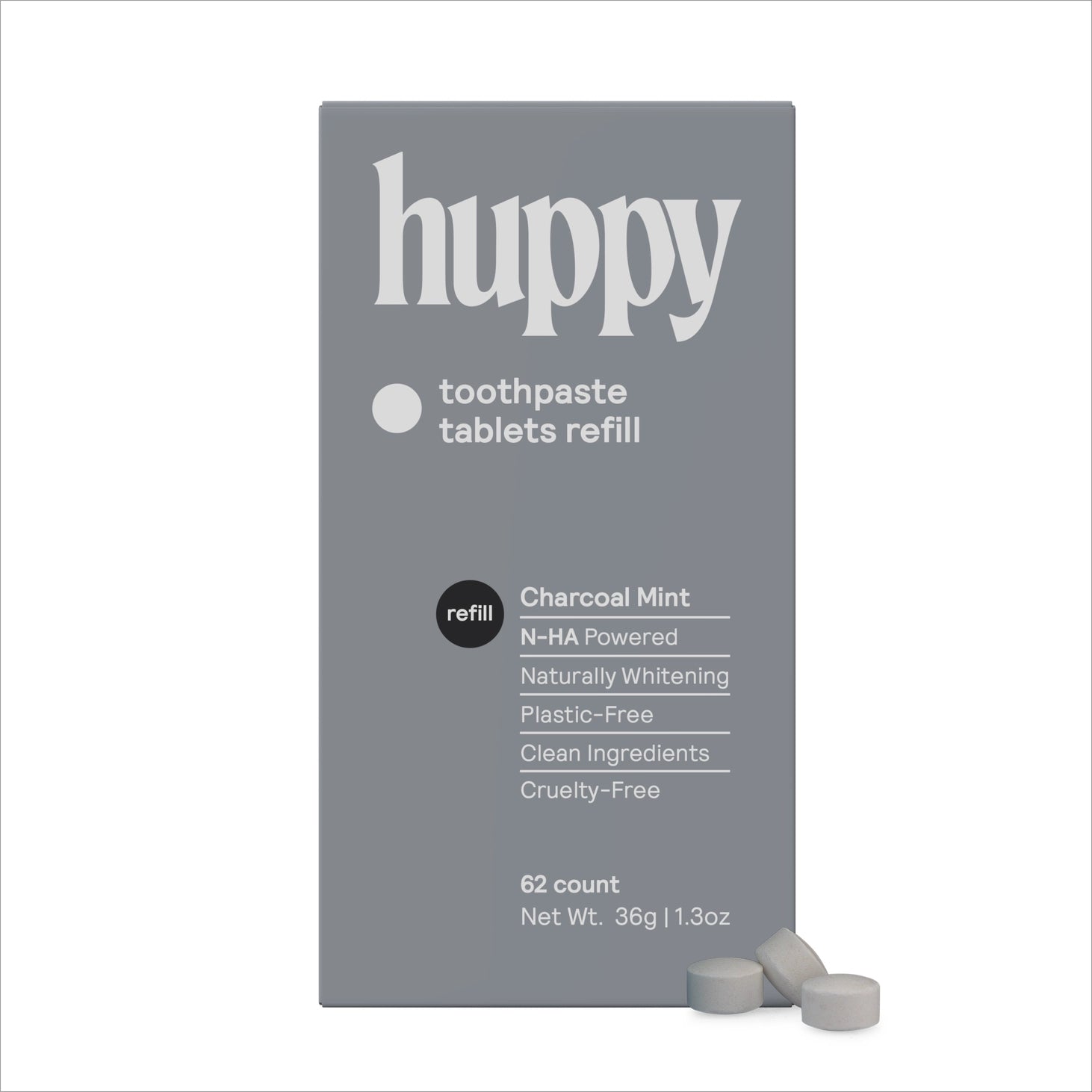 Toothpaste Tablets | 62ct Box | Charcoal Mint - Personal Care