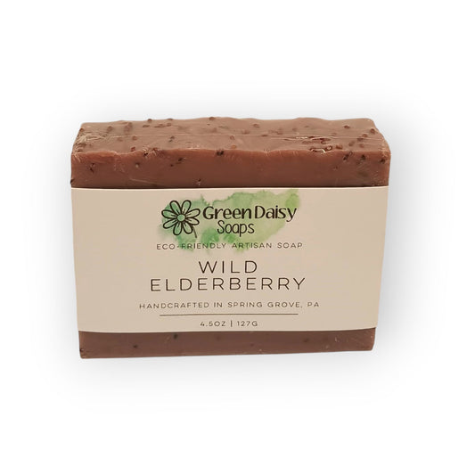 Wild Elderberry Artisan Bar Soap | Green Daisy Soaps - Personal Care