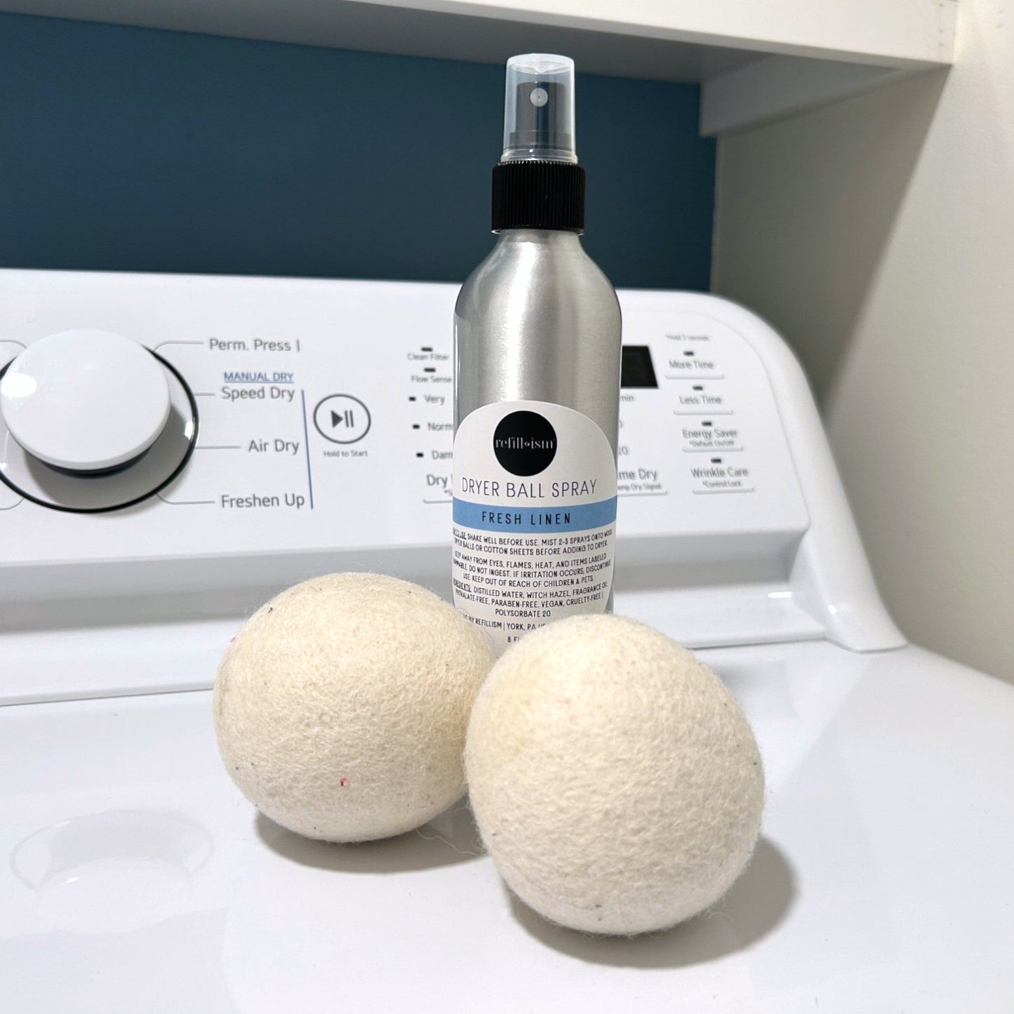 Wool Ball Dryer Spray | Fresh Linen | Cotton Sheet Spray - Home & Cleaning