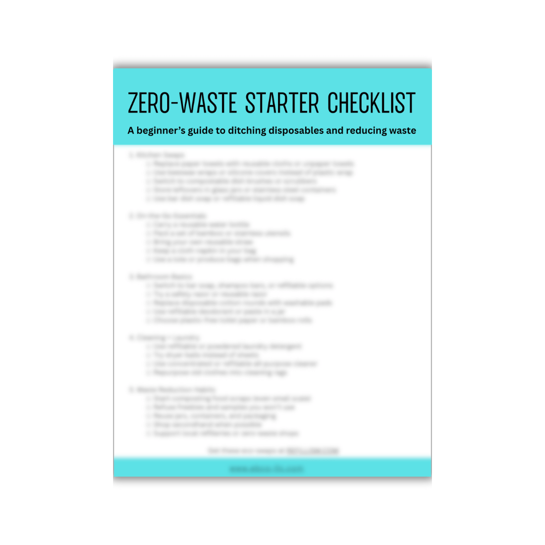 Zero Waste Starter Checklist - Digital Products