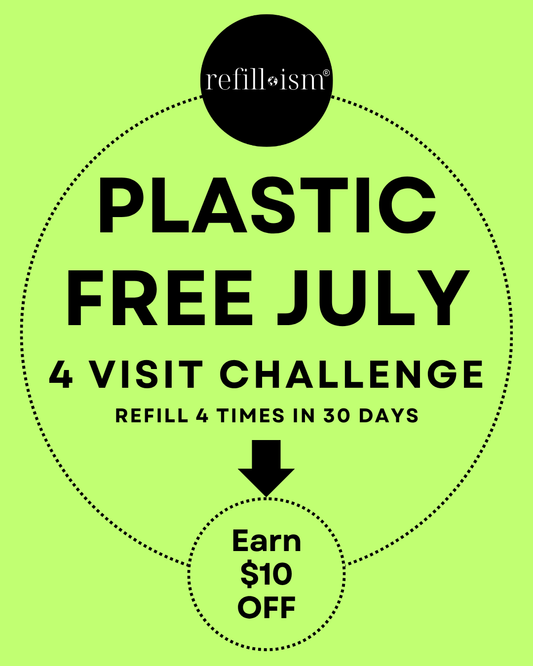 Take the Plastic Free July Challenge at Refillism