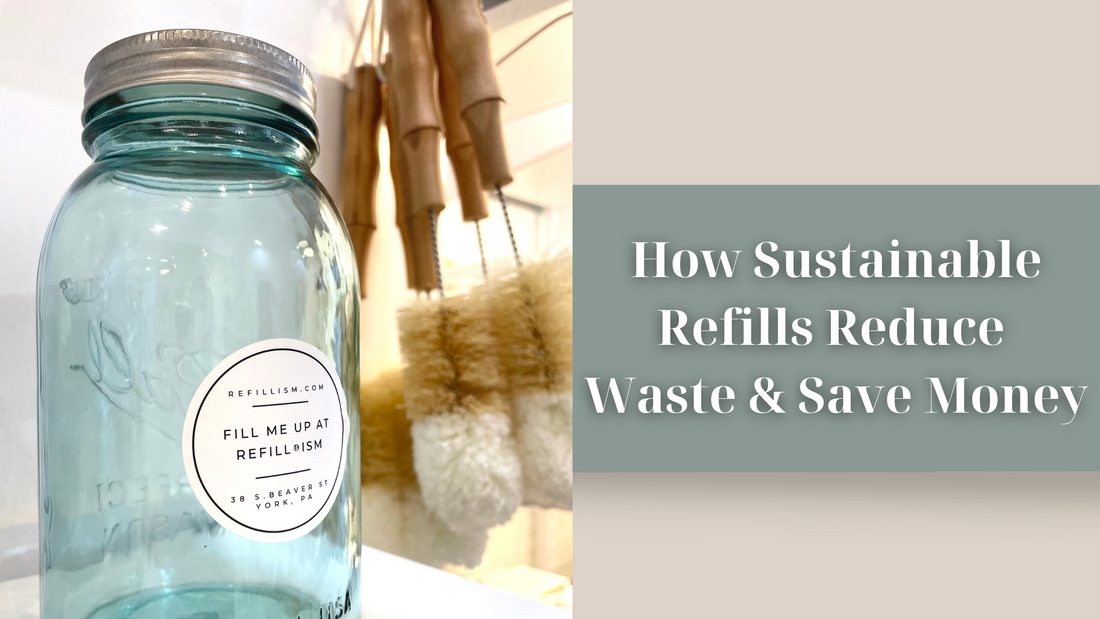 Sustainable Refills Reduce  Waste & Save Money