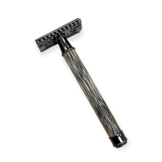 Bamboo Handle Safety Razor | Stainless Steel