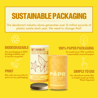 PAPR Natural Deodorant | Aluminum Free & Plastic Free