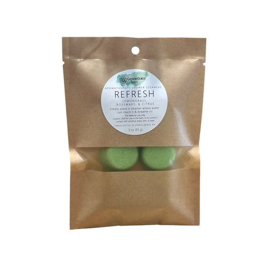 Refresh Shower Steamers | Green Daisy Soap