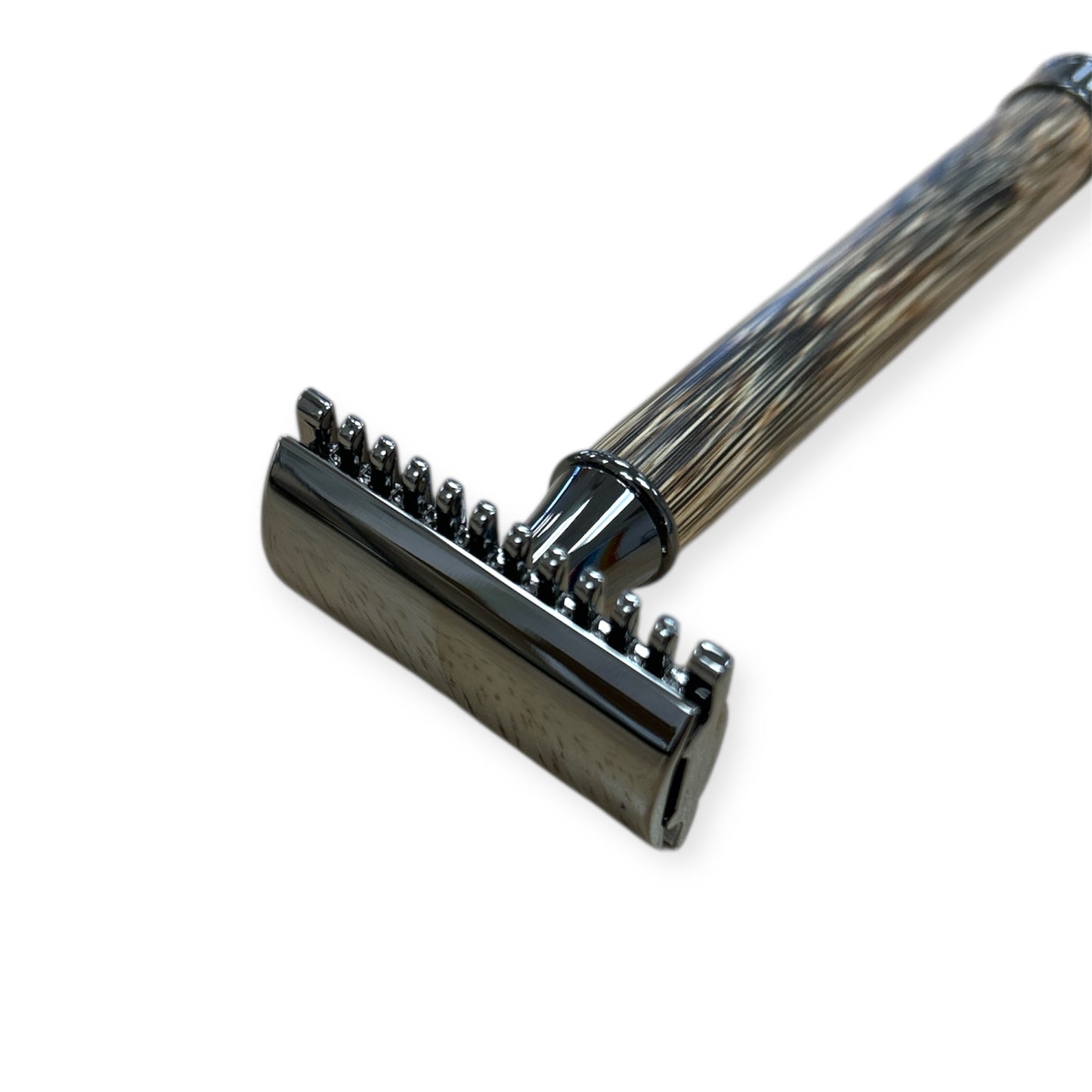 Bamboo Handle Safety Razor | Stainless Steel