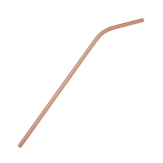 Rose Gold Metal Straw | Bent