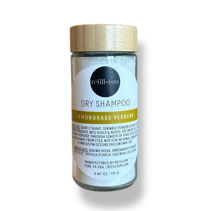 Dry Shampoo | Lemongrass Verbena | Glass Shaker