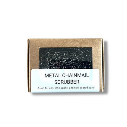 Metal Scrubber | Boxed | Stainless Steel Chainmail Dish Sponge
