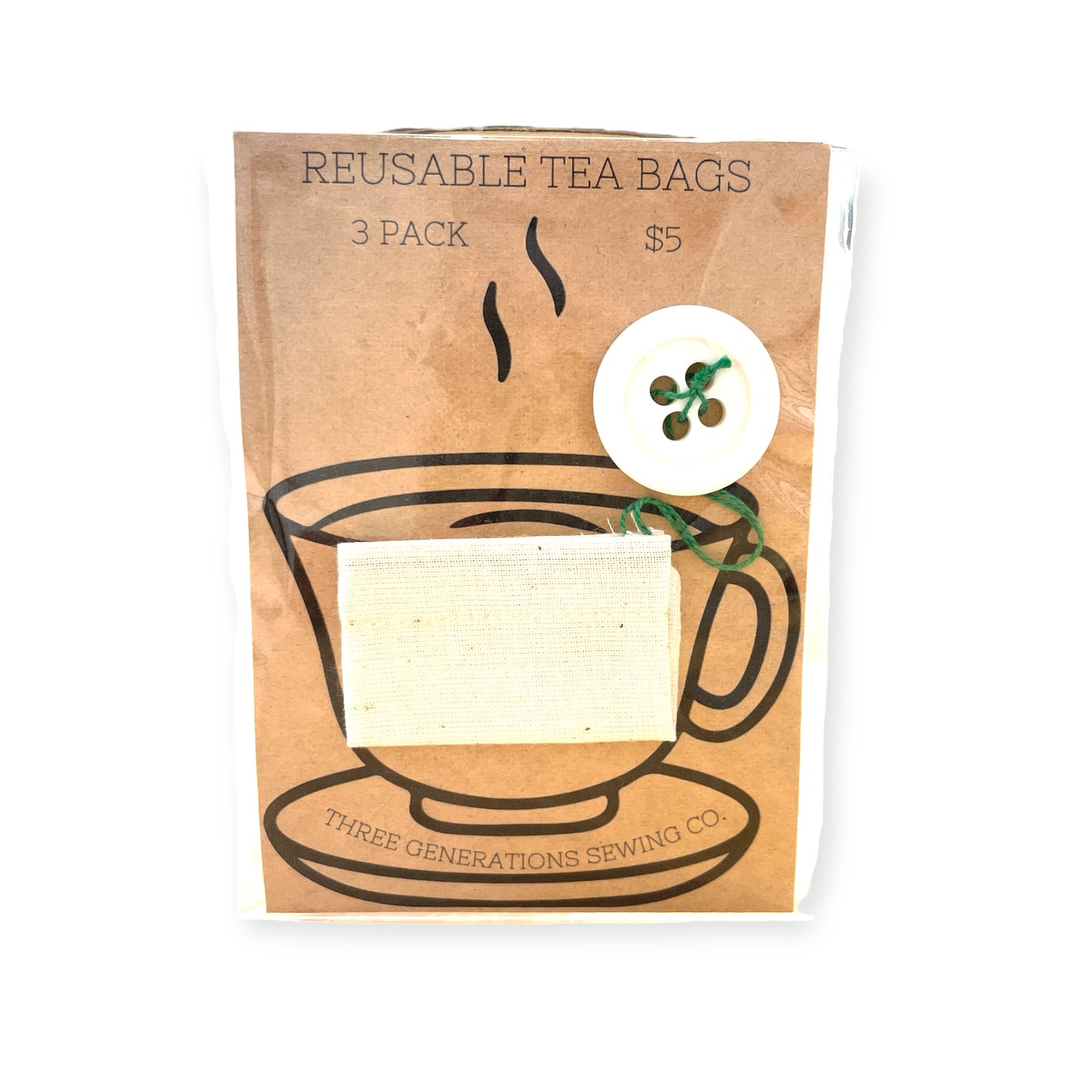 Reusable Tea Bags - 3pk
