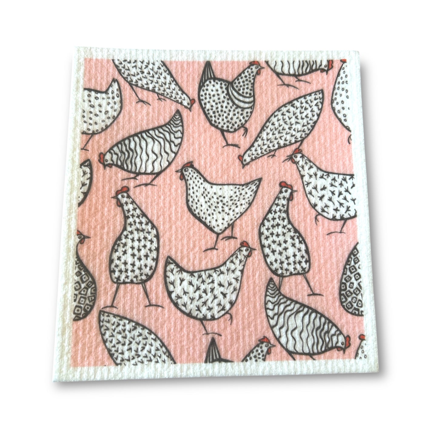 Swedish Dishcloth | Chickens & Birds | Fun Eco-Friendly Kitchen Cleaning