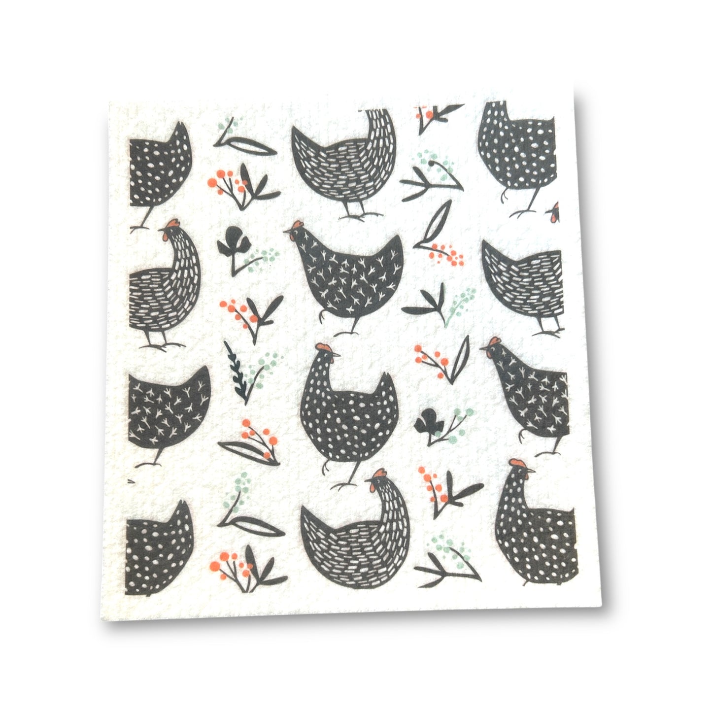 Swedish Dishcloth | Chickens & Birds | Fun Eco-Friendly Kitchen Cleaning