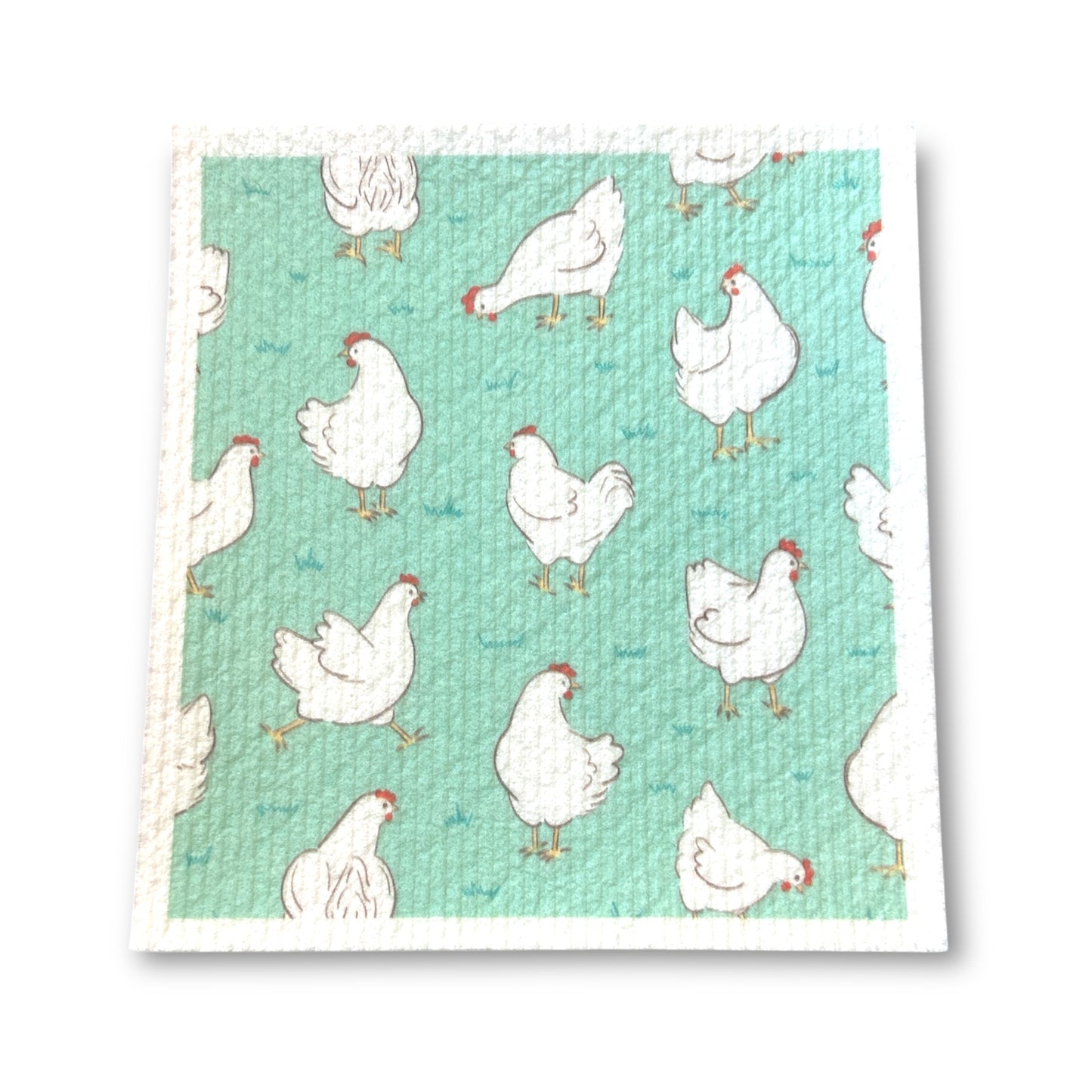 Swedish Dishcloth | Chickens & Birds | Fun Eco-Friendly Kitchen Cleaning