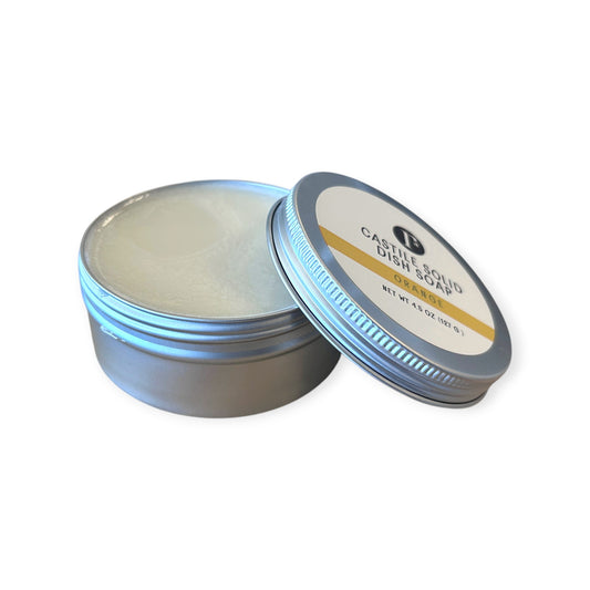 Castile Solid Dish Soap Tin | Dish Soap Bowl