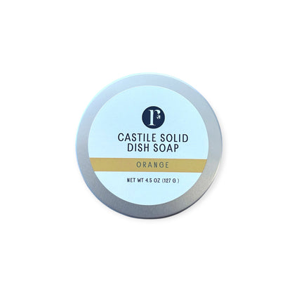 Castile Solid Dish Soap Tin | Dish Soap Bowl