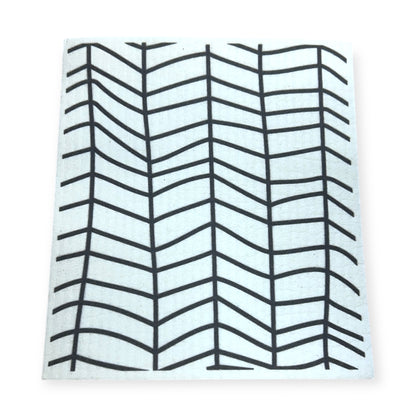 Swedish Dishcloth | Black & White | Fun Eco-Friendly Kitchen Cleaning