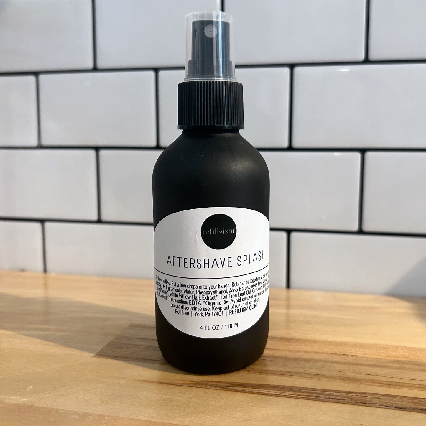 Aftershave Splash | 4oz Black Mister