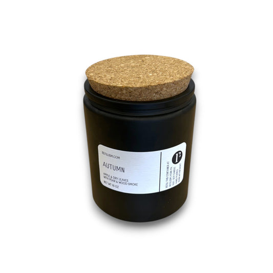 Candle | 16oz | Soy Wax | Black glass