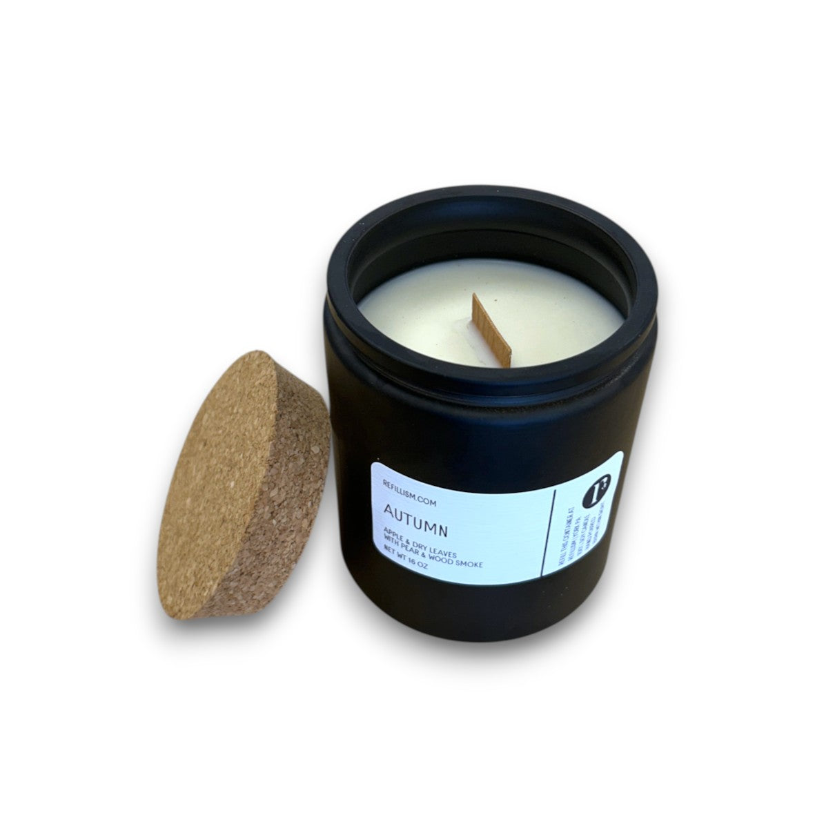 Candle | 16oz | Soy Wax | Black glass
