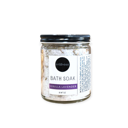 Sales de baño | Sal marina rosa del Himalaya | 8 oz