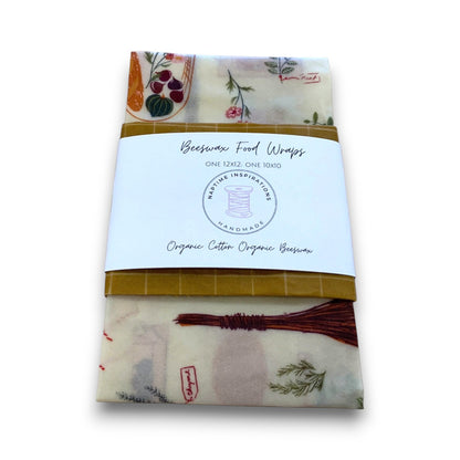 Beeswax Food Wraps | 2pk | Naptime Inspirations